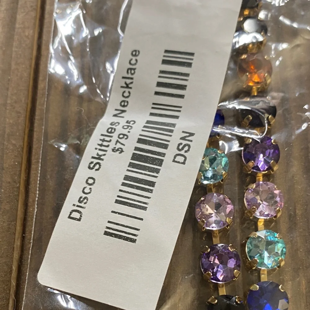 Treasure Jewels Multicolor Crystal Necklace and Earrings Set NWT - Picture 4 of 13